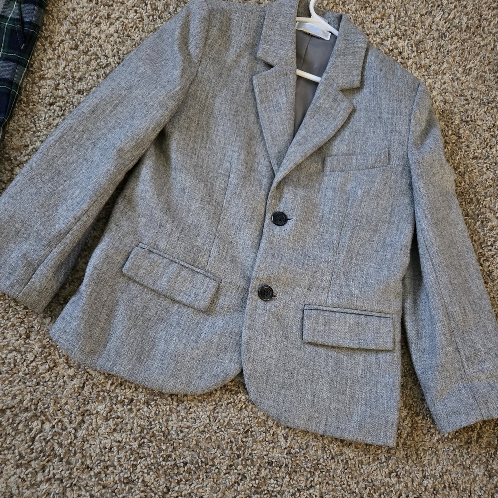 Janie and Jack Gray Kids Blazer